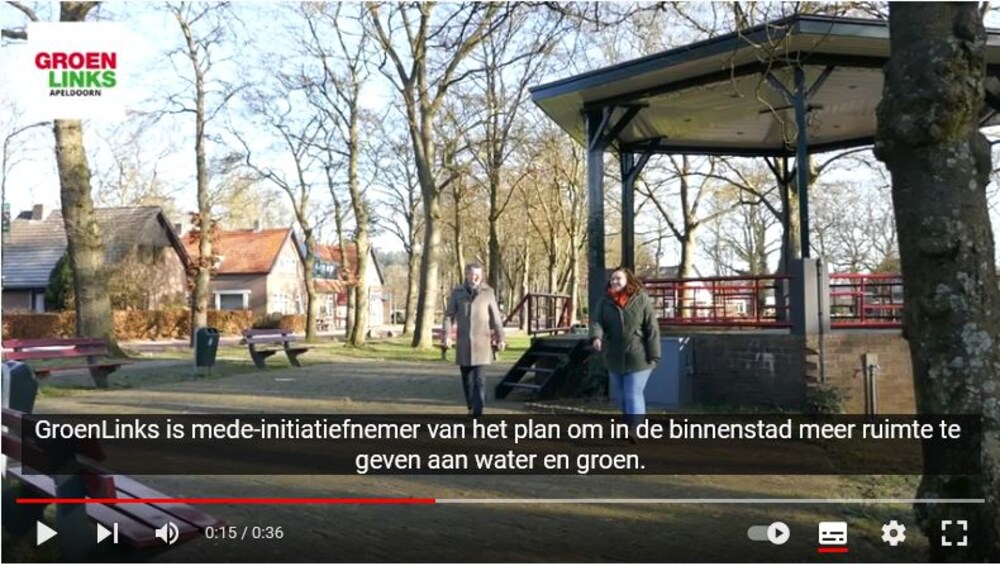 Anoek van der Weijden en Ewald te Koppele in het Oranjepark in Apeldoorn