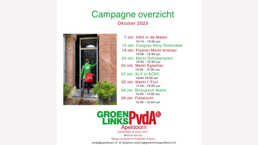 Campagneoverzicht oktober