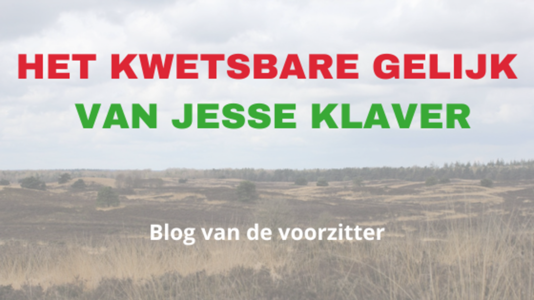 Blog Het kwetsbare gelijk van Jesse Klaver