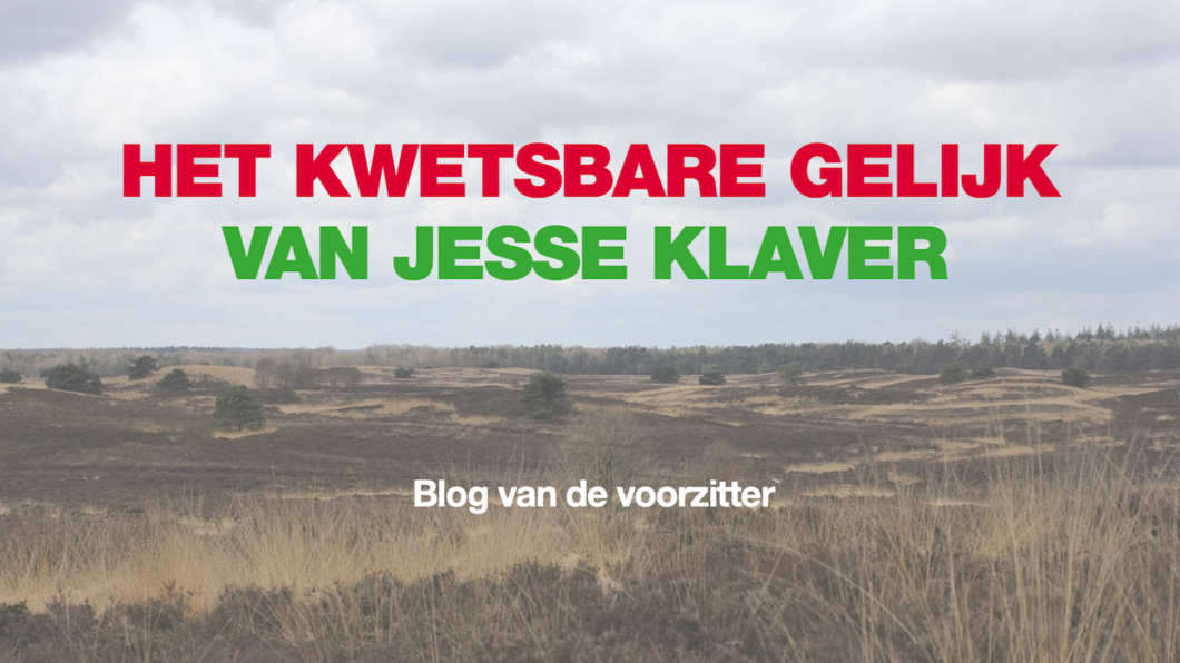 Blog Het kwetsbare gelijk van Jesse Klaver